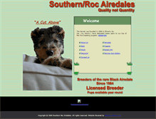 Tablet Screenshot of airedaleblack.com